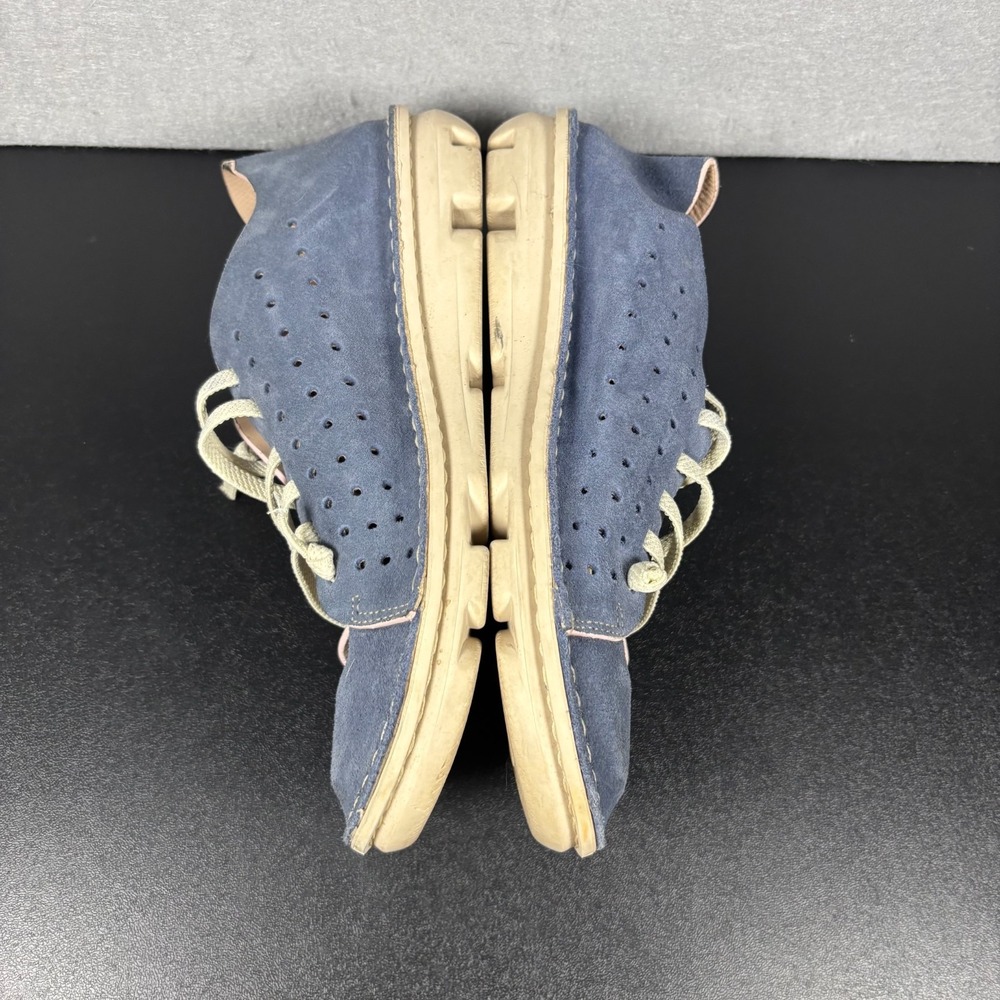 On Foot Running Walking Shoe Slip On Jean Blue Suede Women's Size 7.5/38 Sneaker - Picture 6 of 13